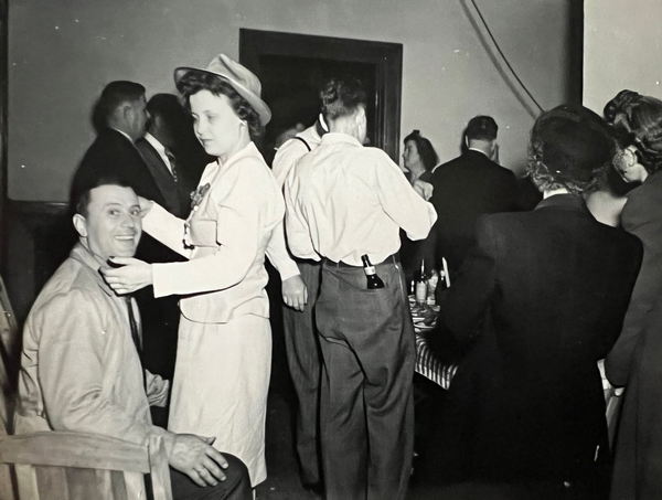 Bad Axe Theatre - BAD AXE THEATRE OPENING PARTY 1947 - AL JOHNSON (newer photo)
